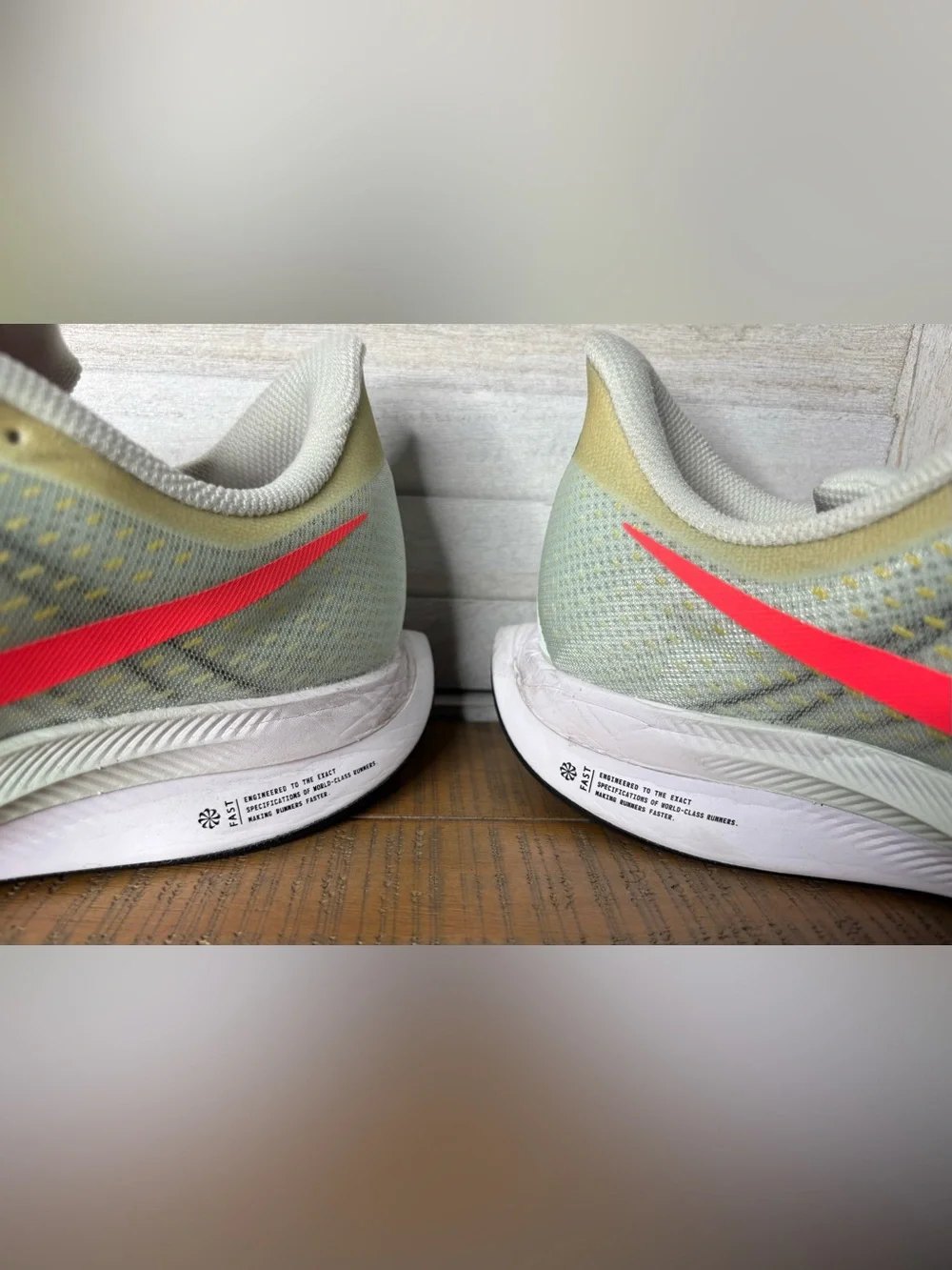 Nike Zoom Pegasus 35 Turbo Barely Grey Hot Punch Running Shoes Men’s Size 11